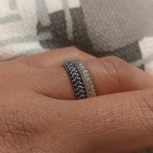 Custom made pave eternity band